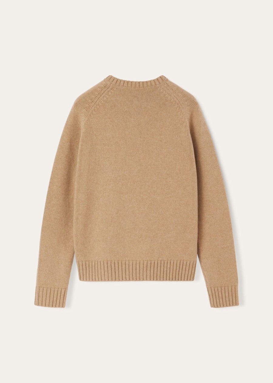 parksville bluza z okrągłym dekoltem baby cashmere golden wheat melange