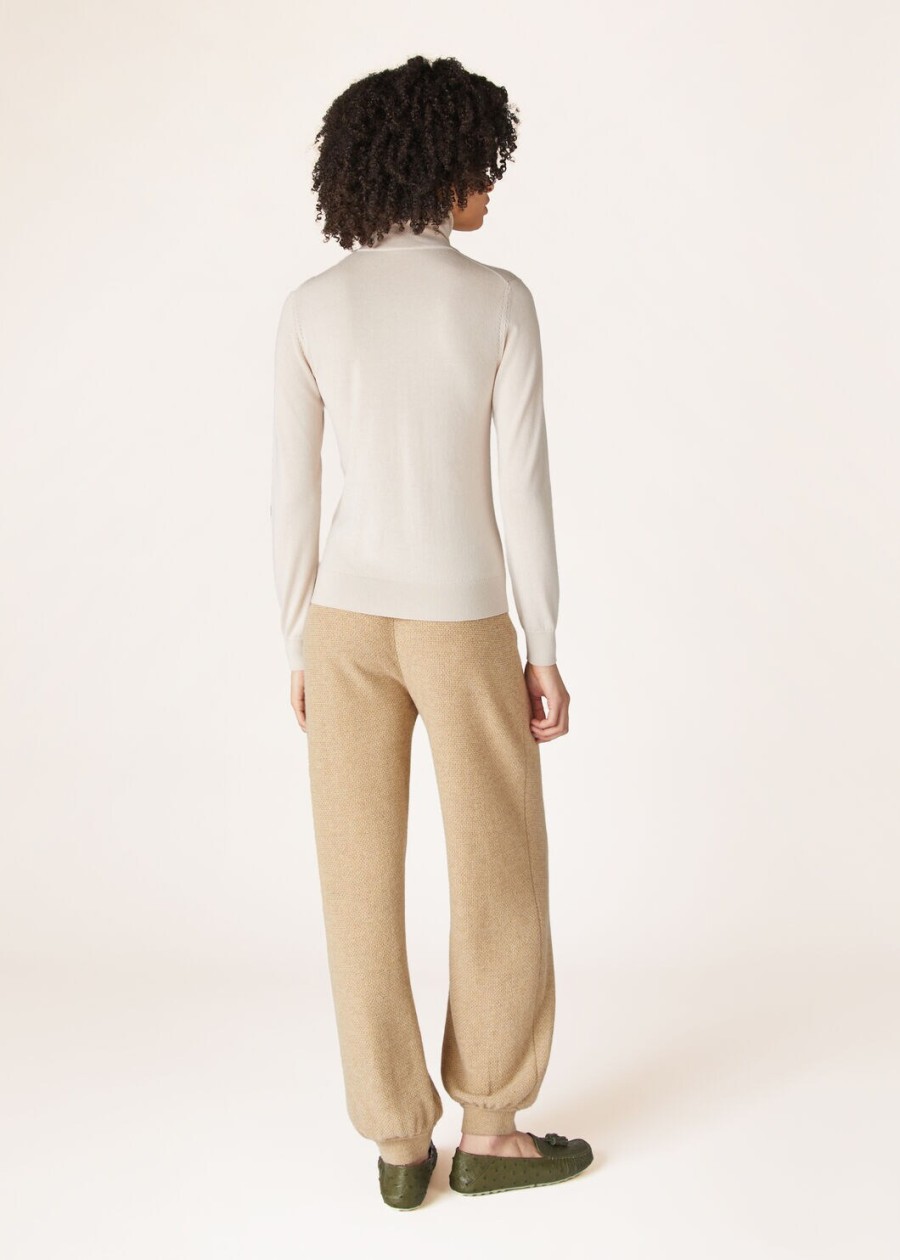 neo piuma turtleneck cashmere tapioca
