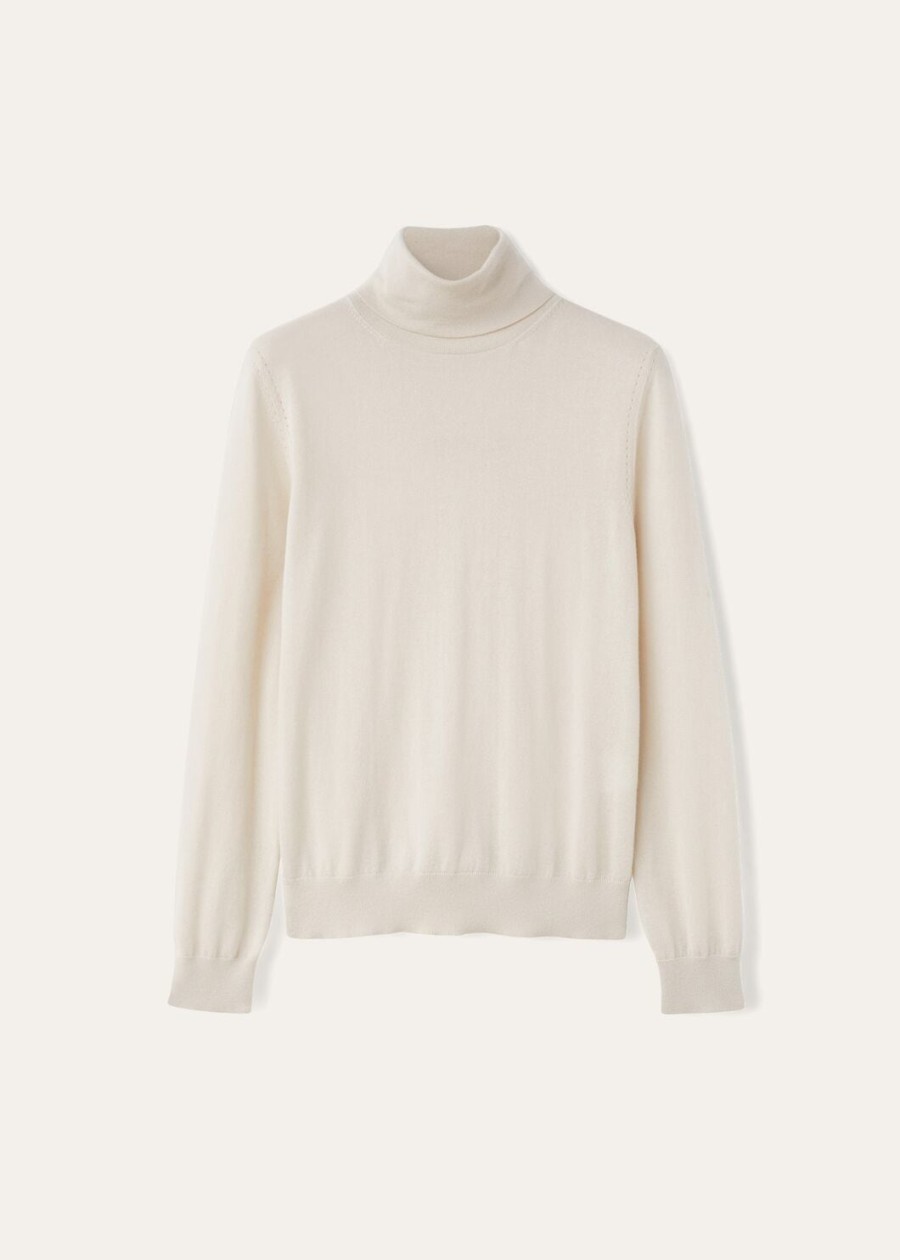 neo piuma turtleneck cashmere tapioca