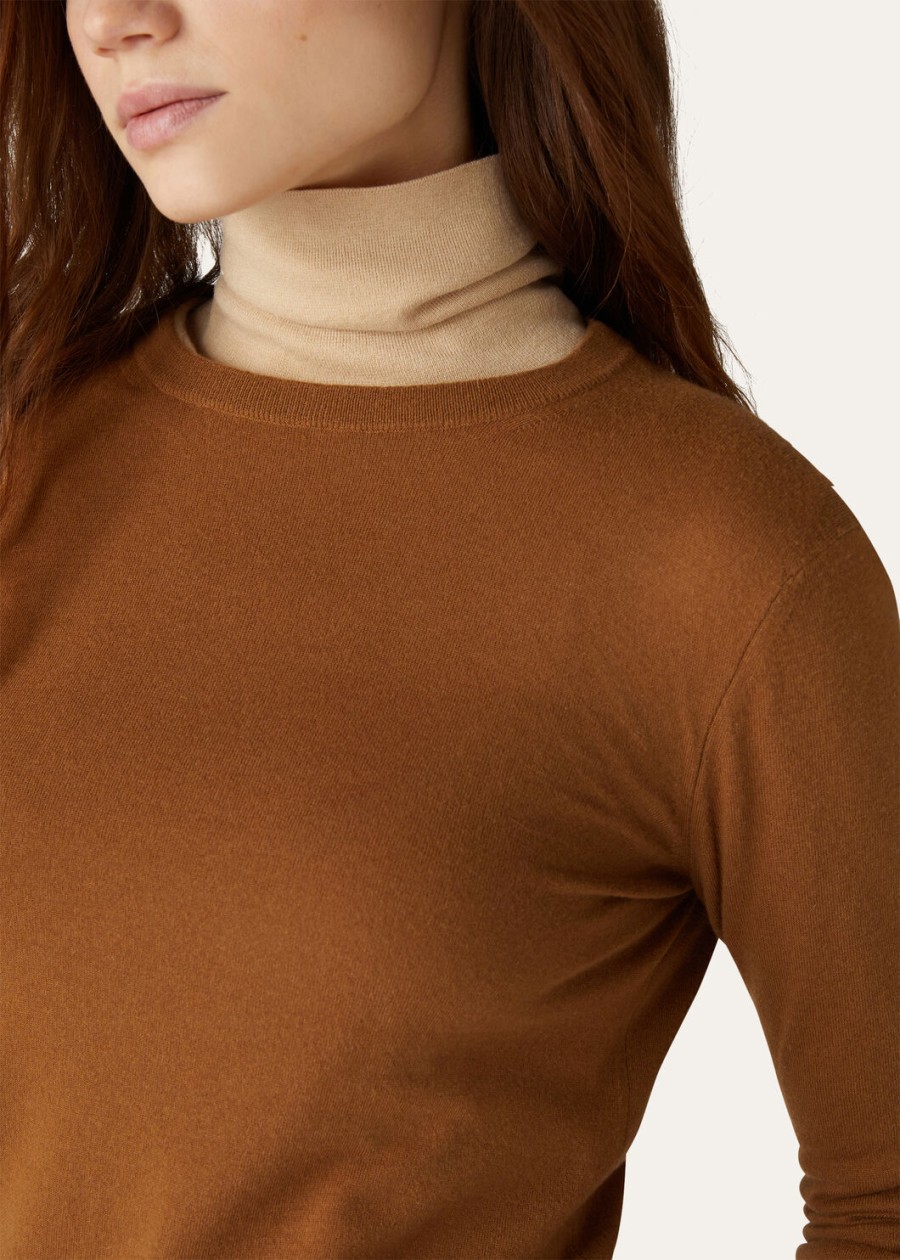 crewneck vicuña naturalna ciemna wigonia