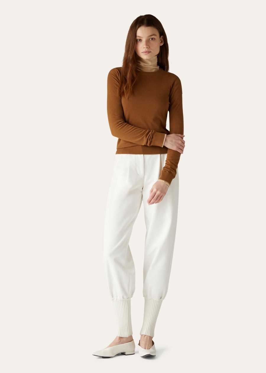 crewneck vicuña naturalna ciemna wigonia
