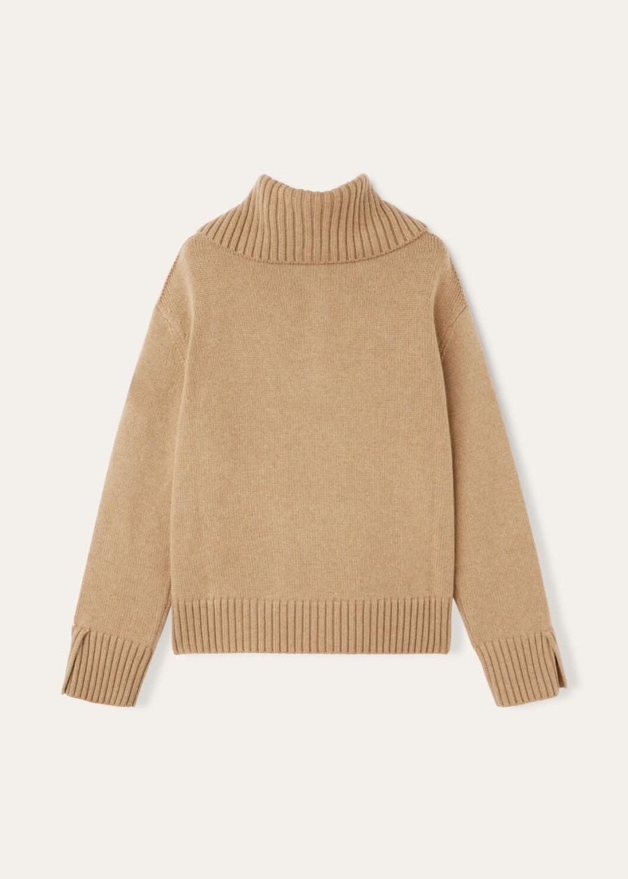 sweter parksville baby cashmere w kolorze golden wheat melange
