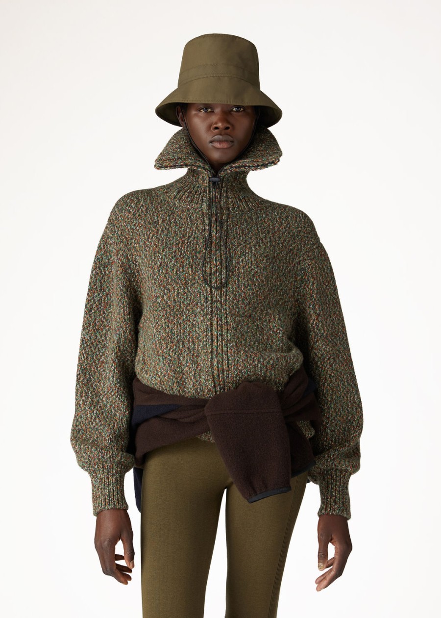 bellamonte cashmere bomber summer green