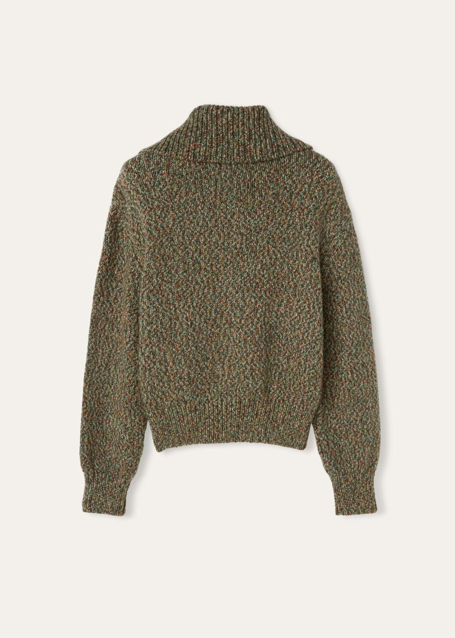 bellamonte cashmere bomber summer green
