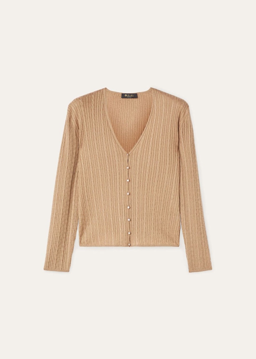 kardigan rimella cashmere silk gobi dunes