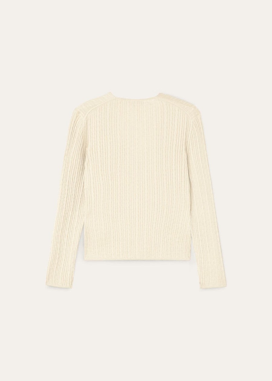 kardigan rimella cream cashmere cashmere