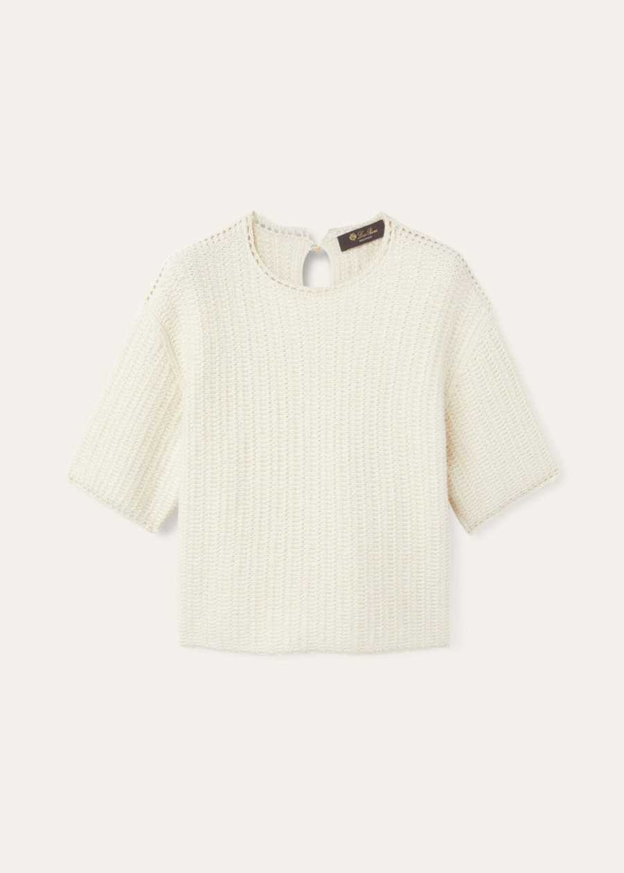 fervento crewneck mohair cashmere nougat