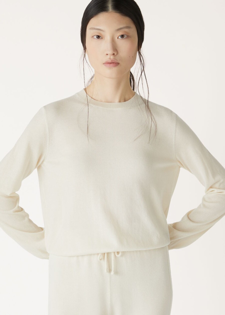 jubilee bluza z okrągłym dekoltem baby cashmere pure jubilee
