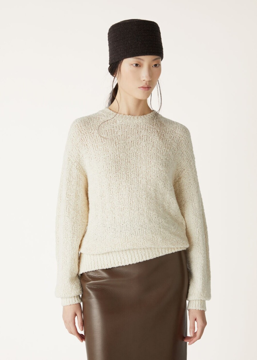 folecchio crewneck nougat silk cashmere