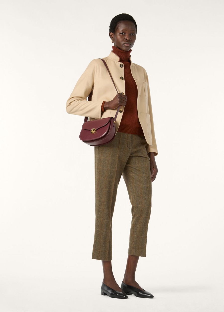 fobello turtleneck baby cashmere dark maple leaf melange