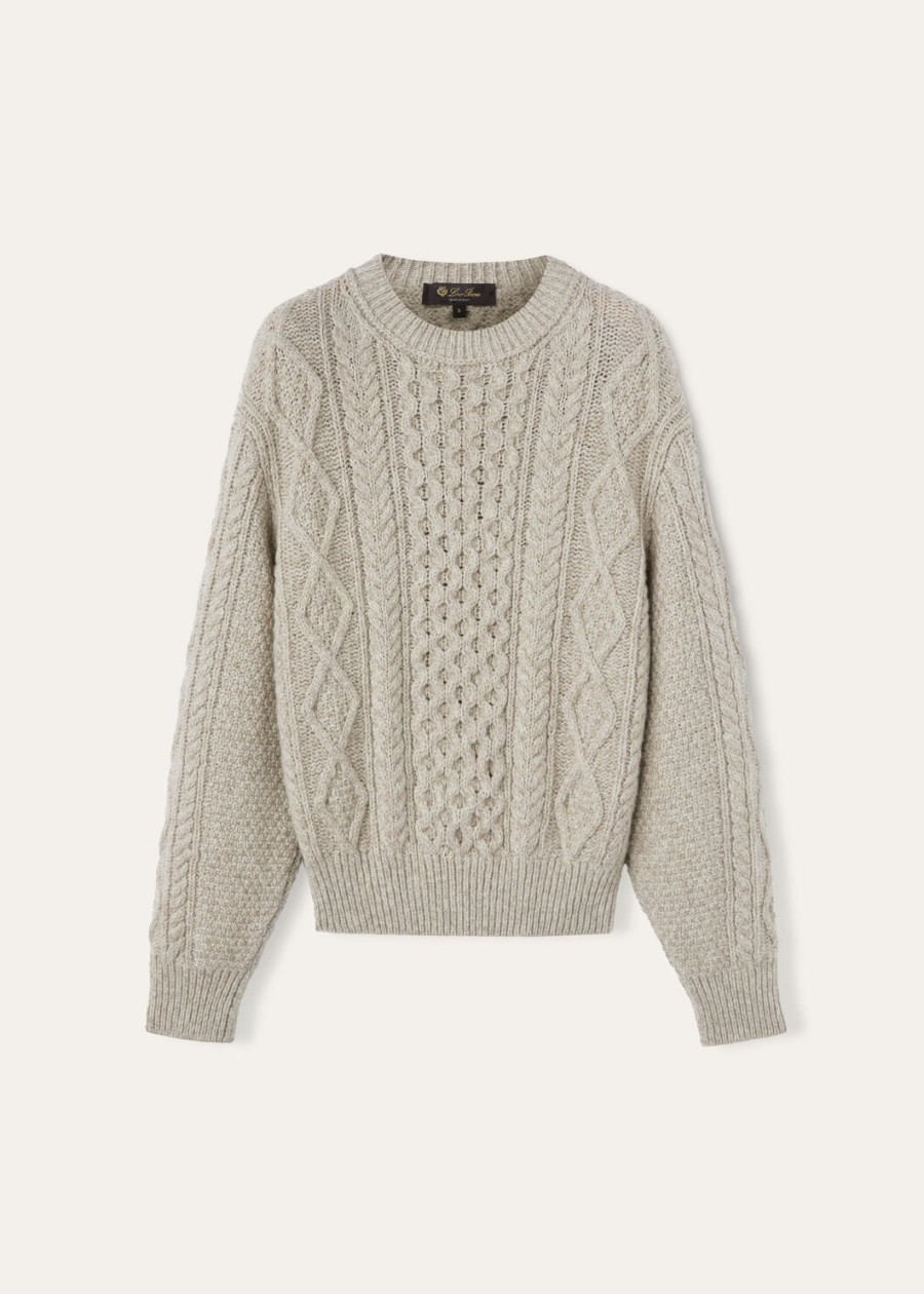 valduggia crewneck cashmere garden sand