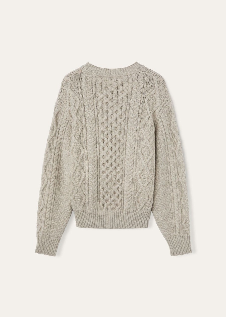 valduggia crewneck cashmere garden sand