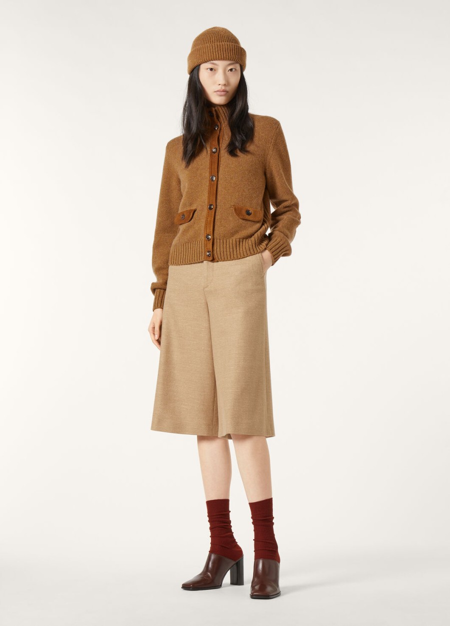 kurtka bomber parksville baby cashmere camel oasis melange