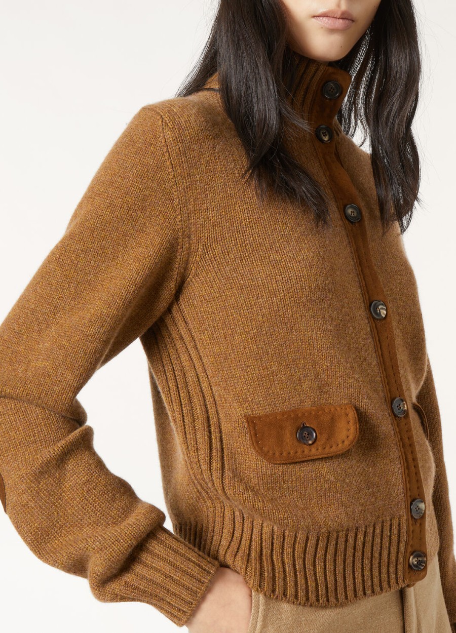 kurtka bomber parksville baby cashmere camel oasis melange