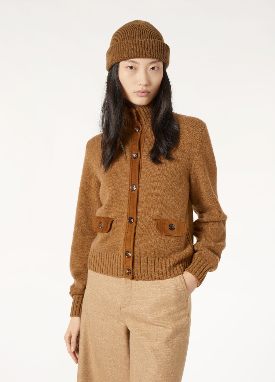 kurtka bomber parksville baby cashmere camel oasis melange