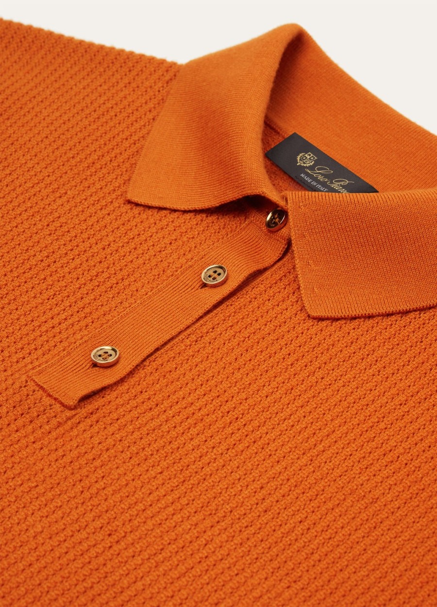 koszulka polo royal lightness w kolorze pomarańczowym z makiem