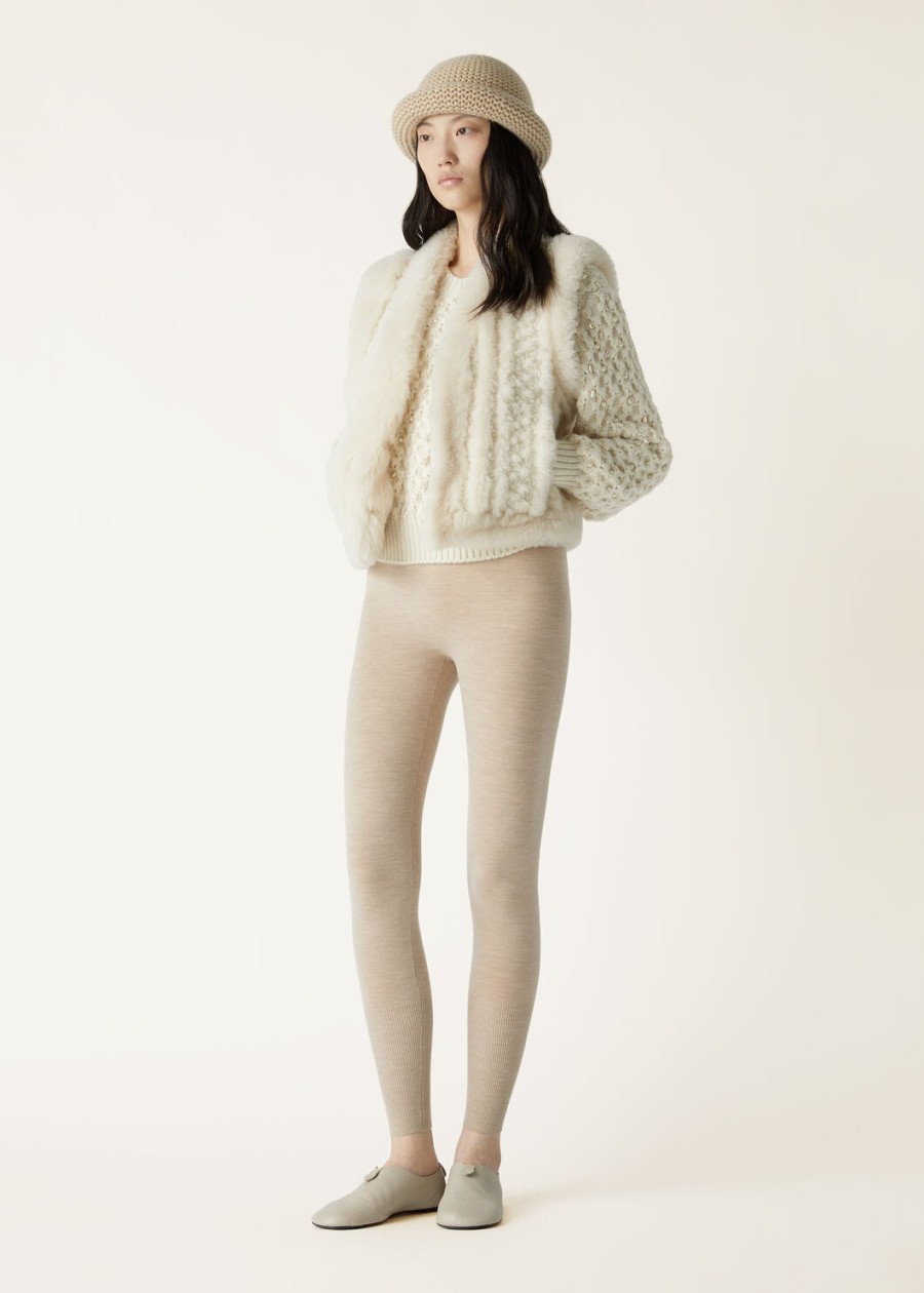 kamizelka bryton shearling natural melange