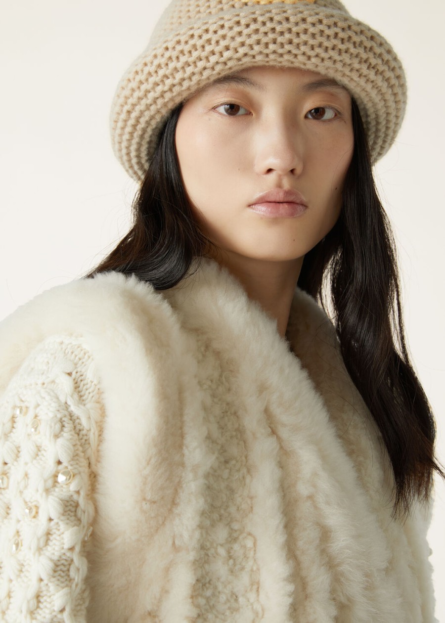 kamizelka bryton shearling natural melange