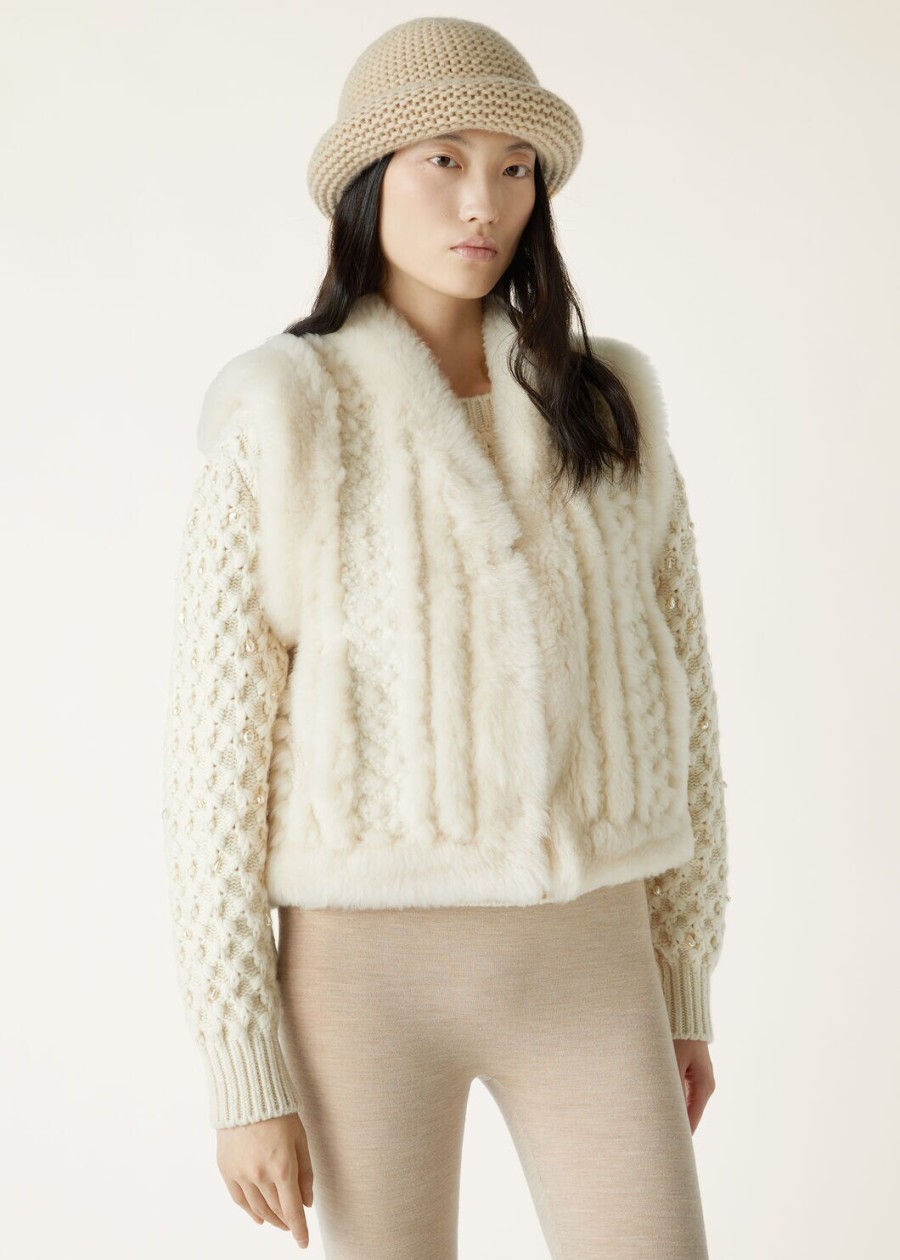 kamizelka bryton shearling natural melange