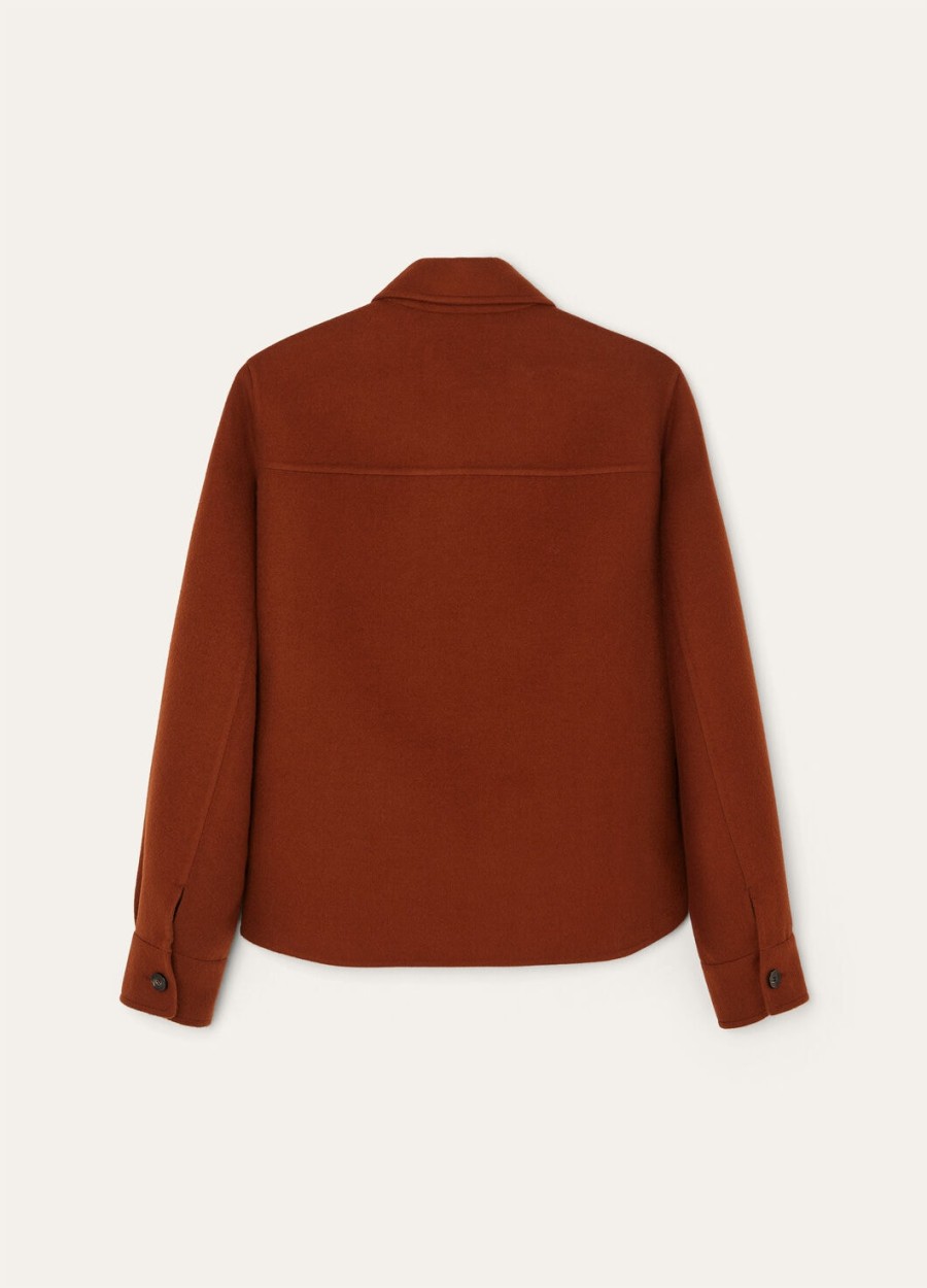 yannis overshirt cashmere sanguine pencil