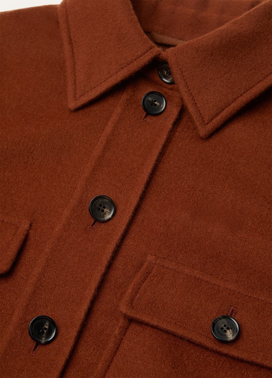 yannis overshirt cashmere sanguine pencil