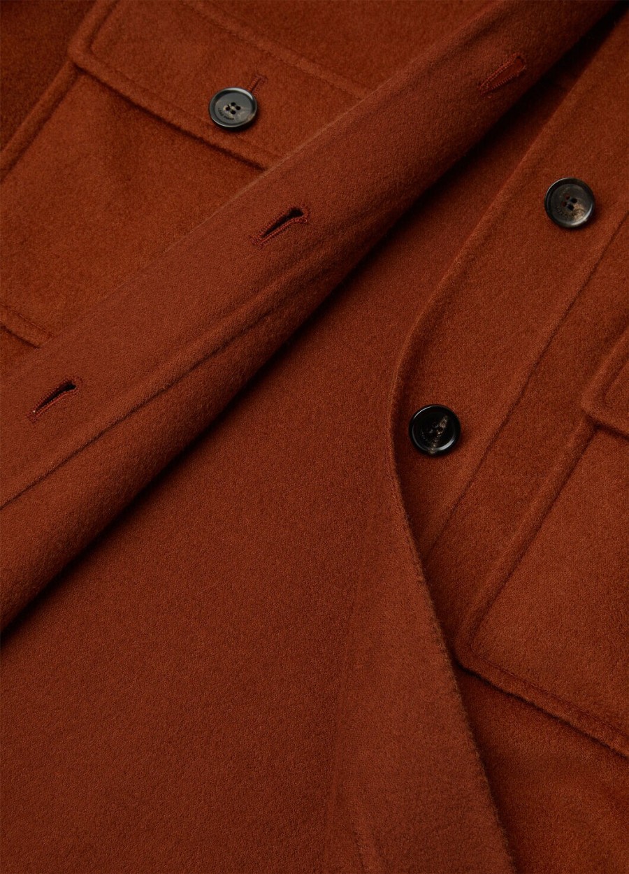 yannis overshirt cashmere sanguine pencil