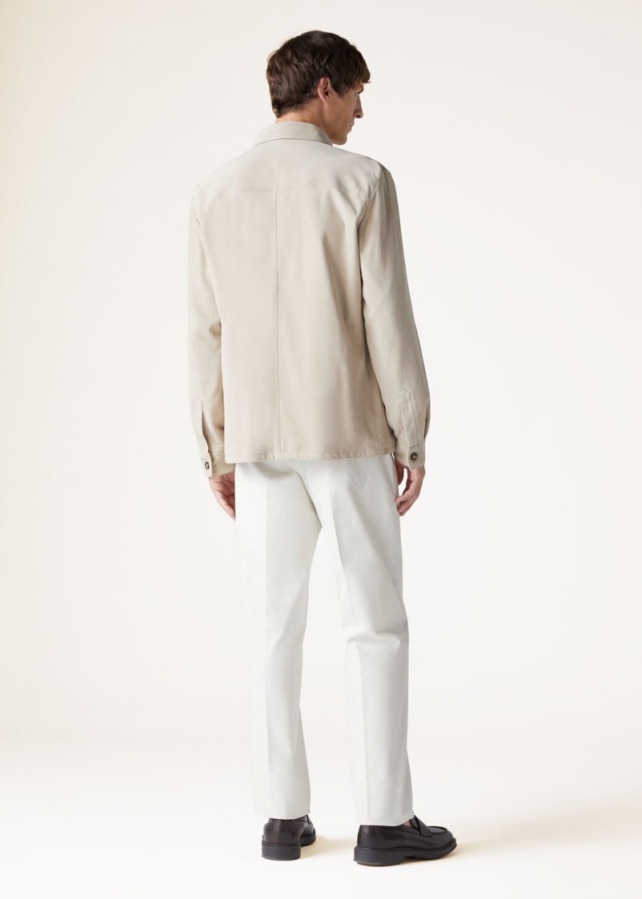 loro piana overshirt kidskin desert dunes