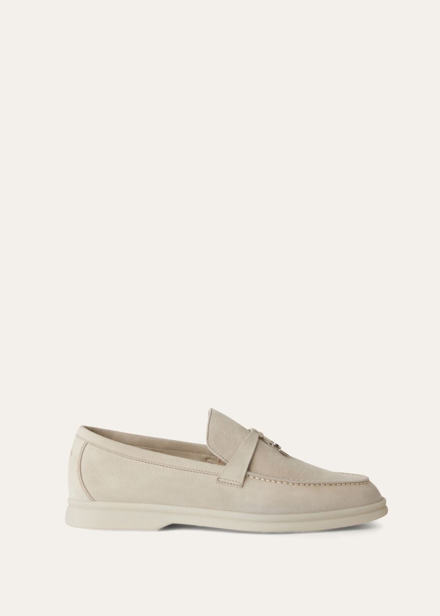 mokasyny summer charms walk loafer suede powder pearl