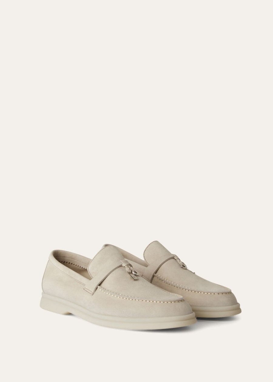 mokasyny summer charms walk loafer suede powder pearl