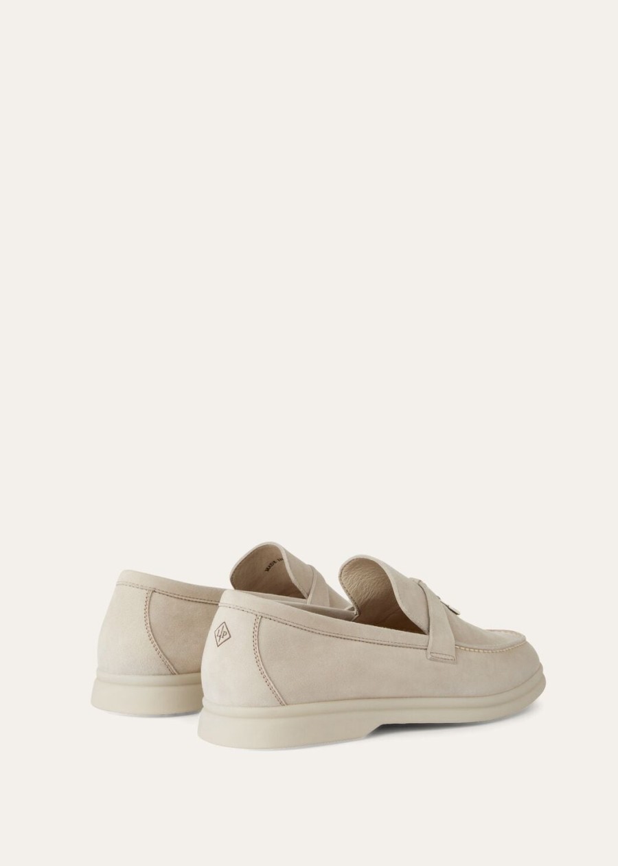 mokasyny summer charms walk loafer suede powder pearl