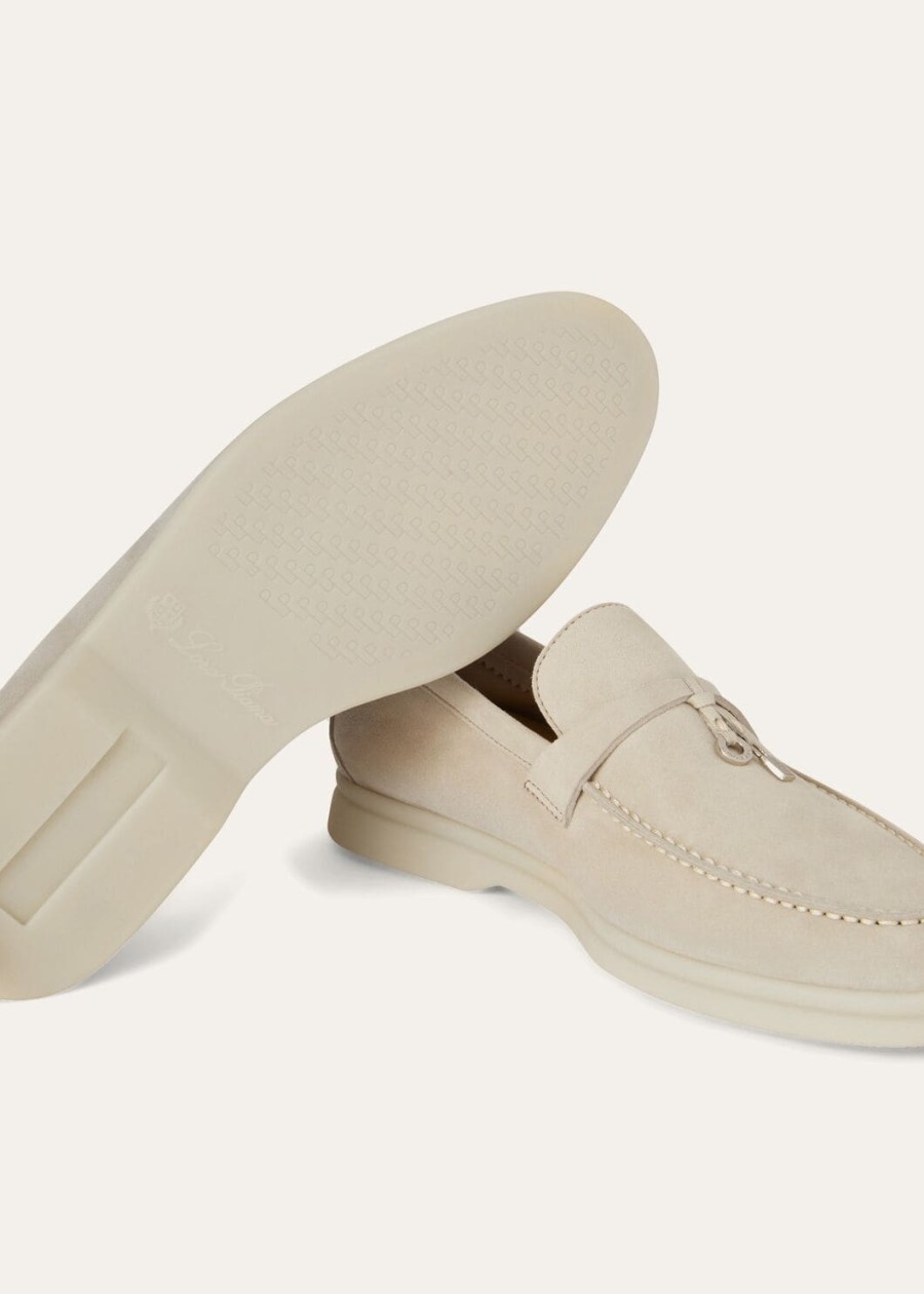 mokasyny summer charms walk loafer suede powder pearl