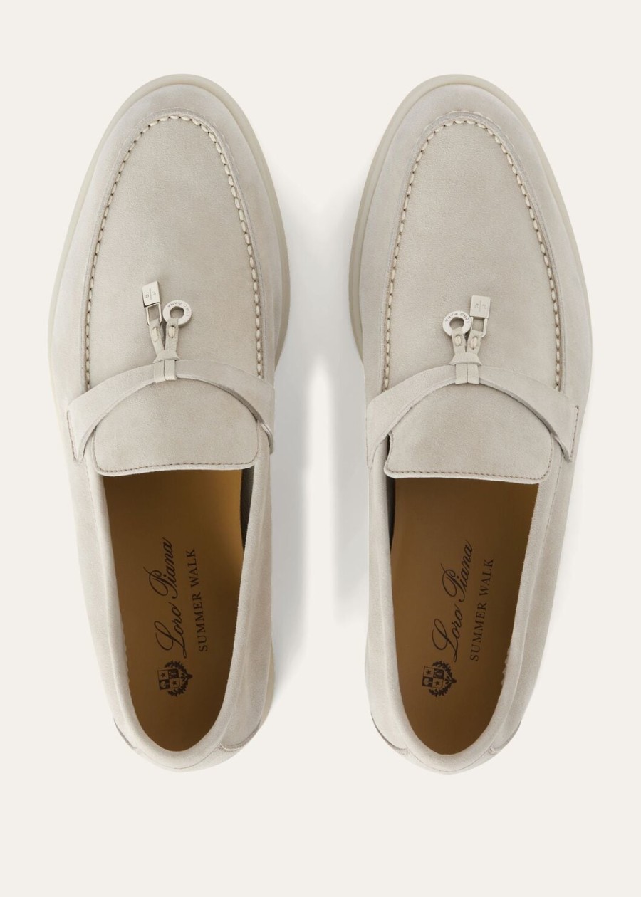 mokasyny summer charms walk loafer suede powder pearl