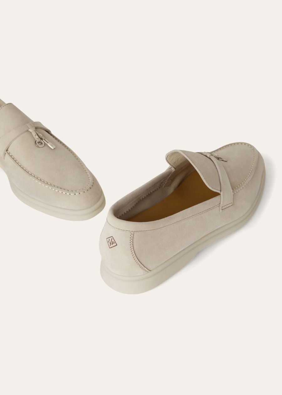 mokasyny summer charms walk loafer suede powder pearl