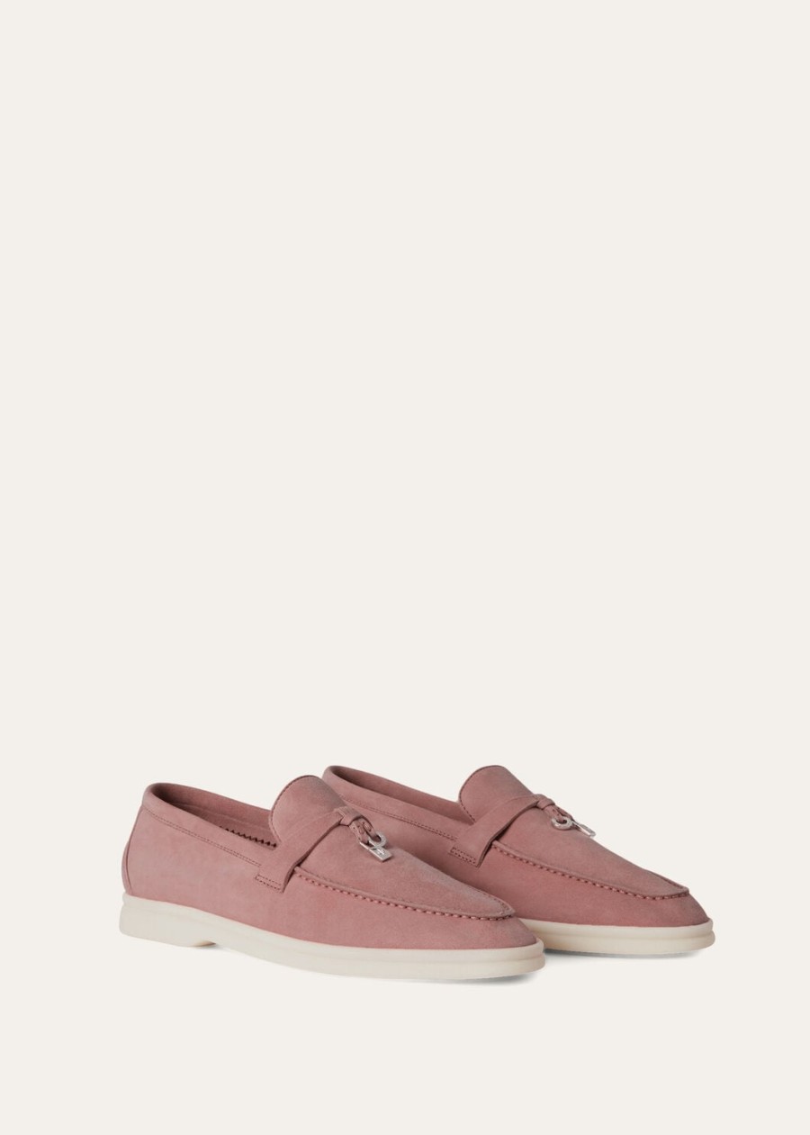 mokasyny summer charms walk loafer ze skóry zamszowej flowering cherry