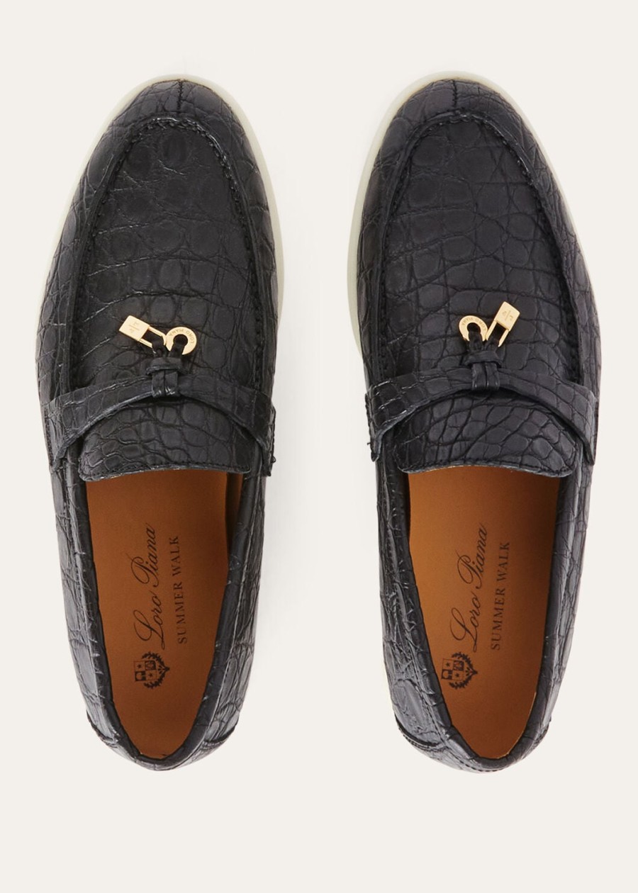 mokasyny summer charms walk loafer caiman black leather