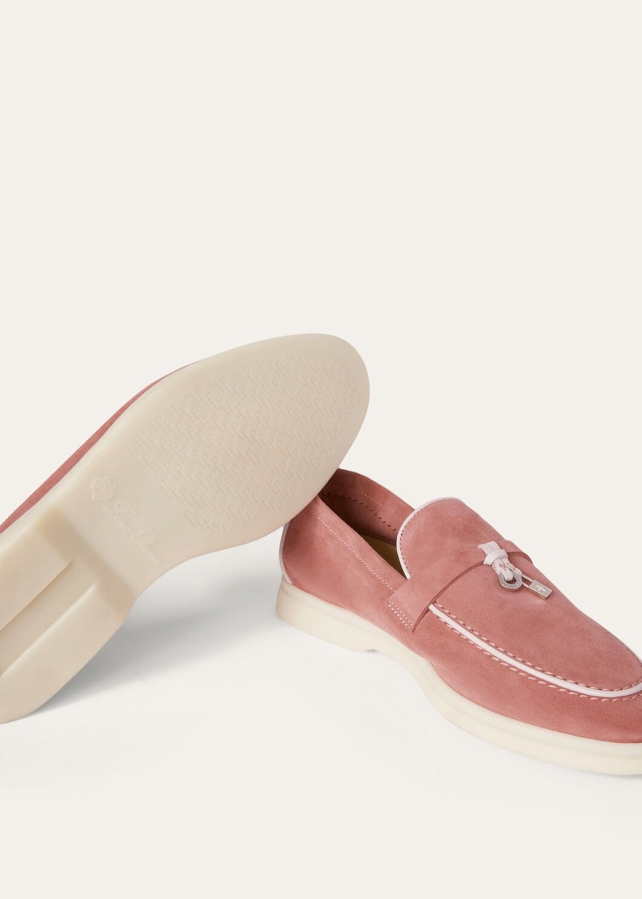 letnie mokasyny zamszowe z kozią skórą zamszową ancient blush