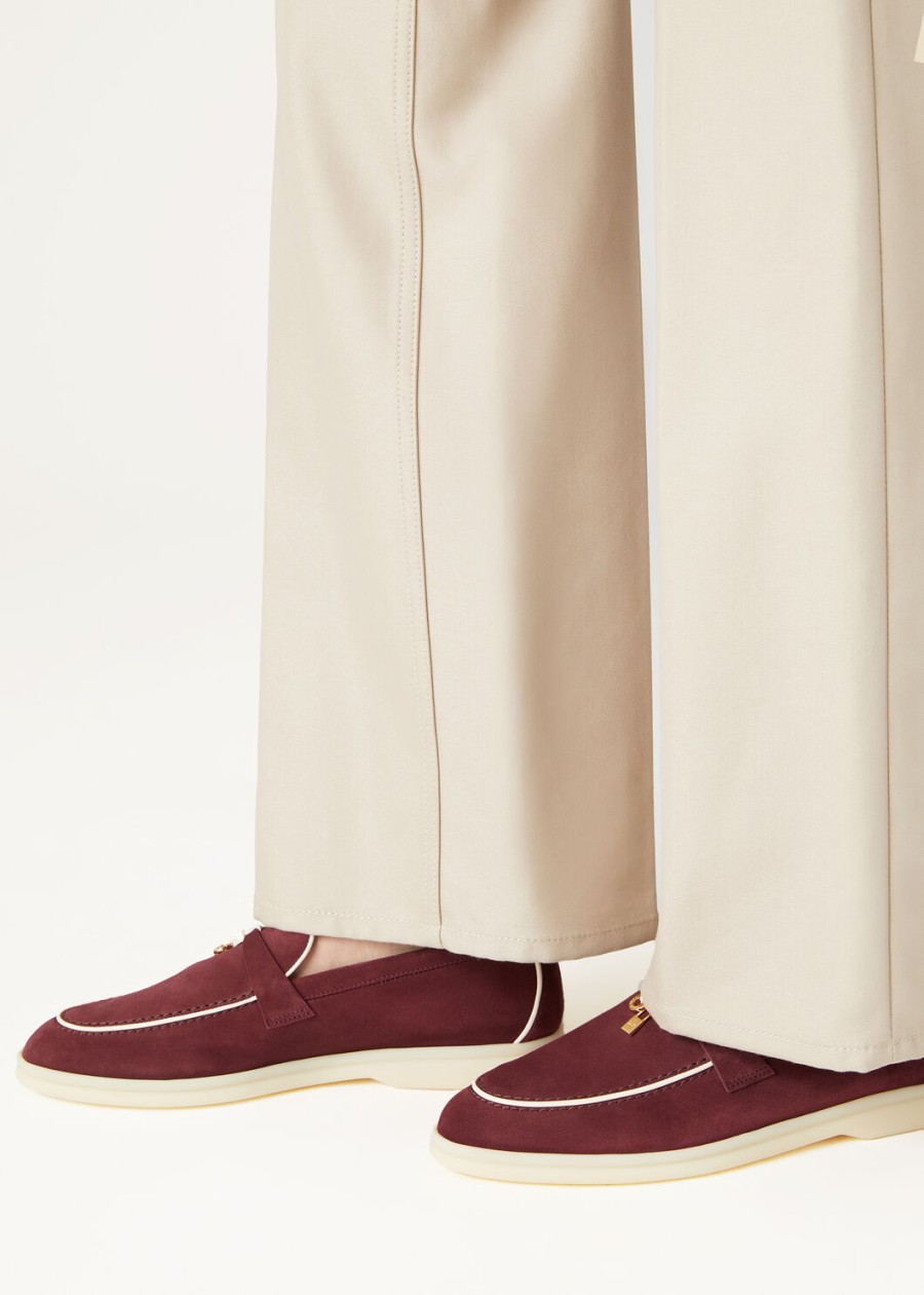 mokasyny summer charms walk loafer ze skóry zamszowej koziej azuki beans