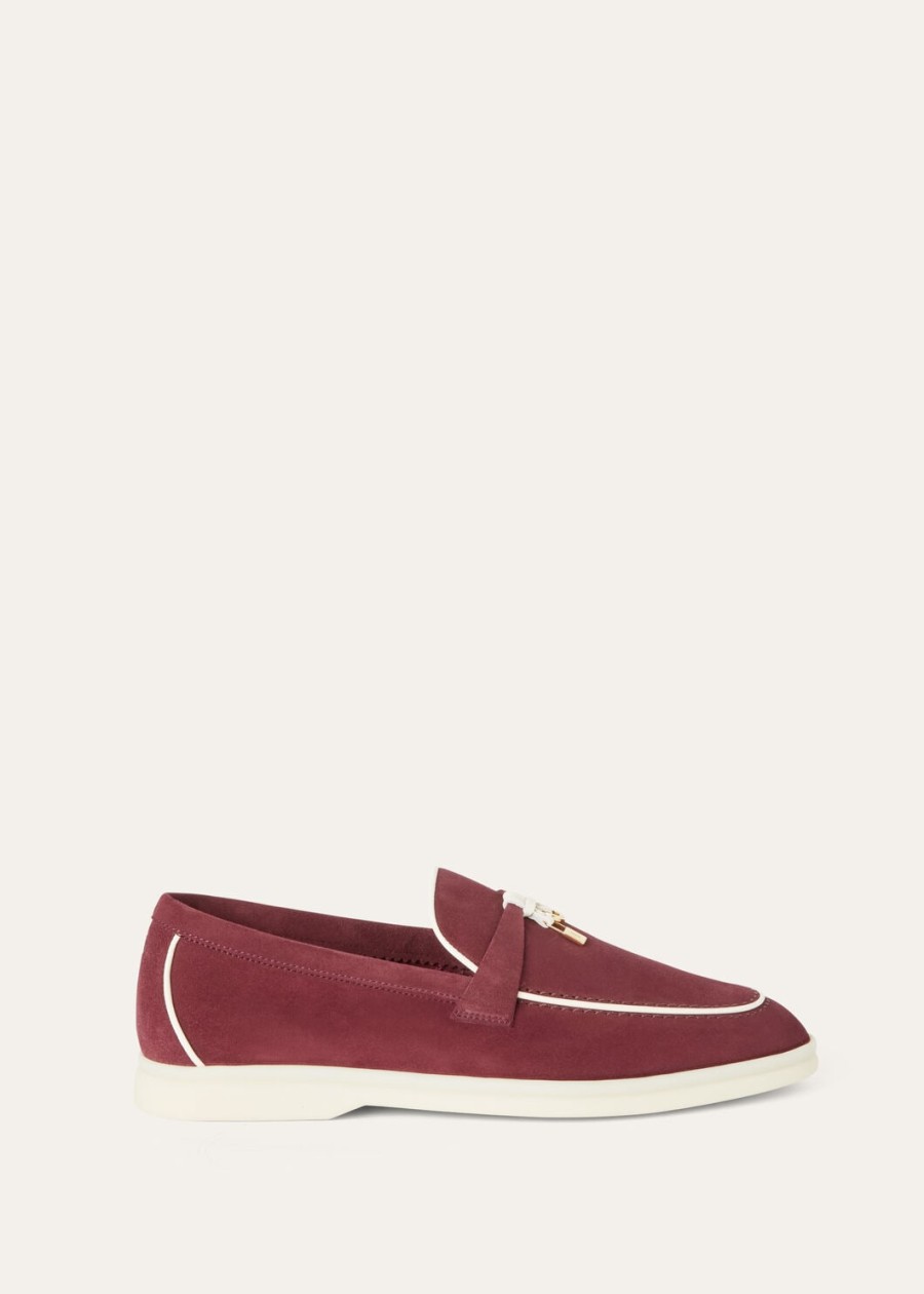 mokasyny summer charms walk loafer ze skóry zamszowej koziej azuki beans