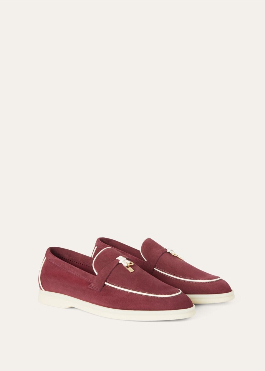 mokasyny summer charms walk loafer ze skóry zamszowej koziej azuki beans