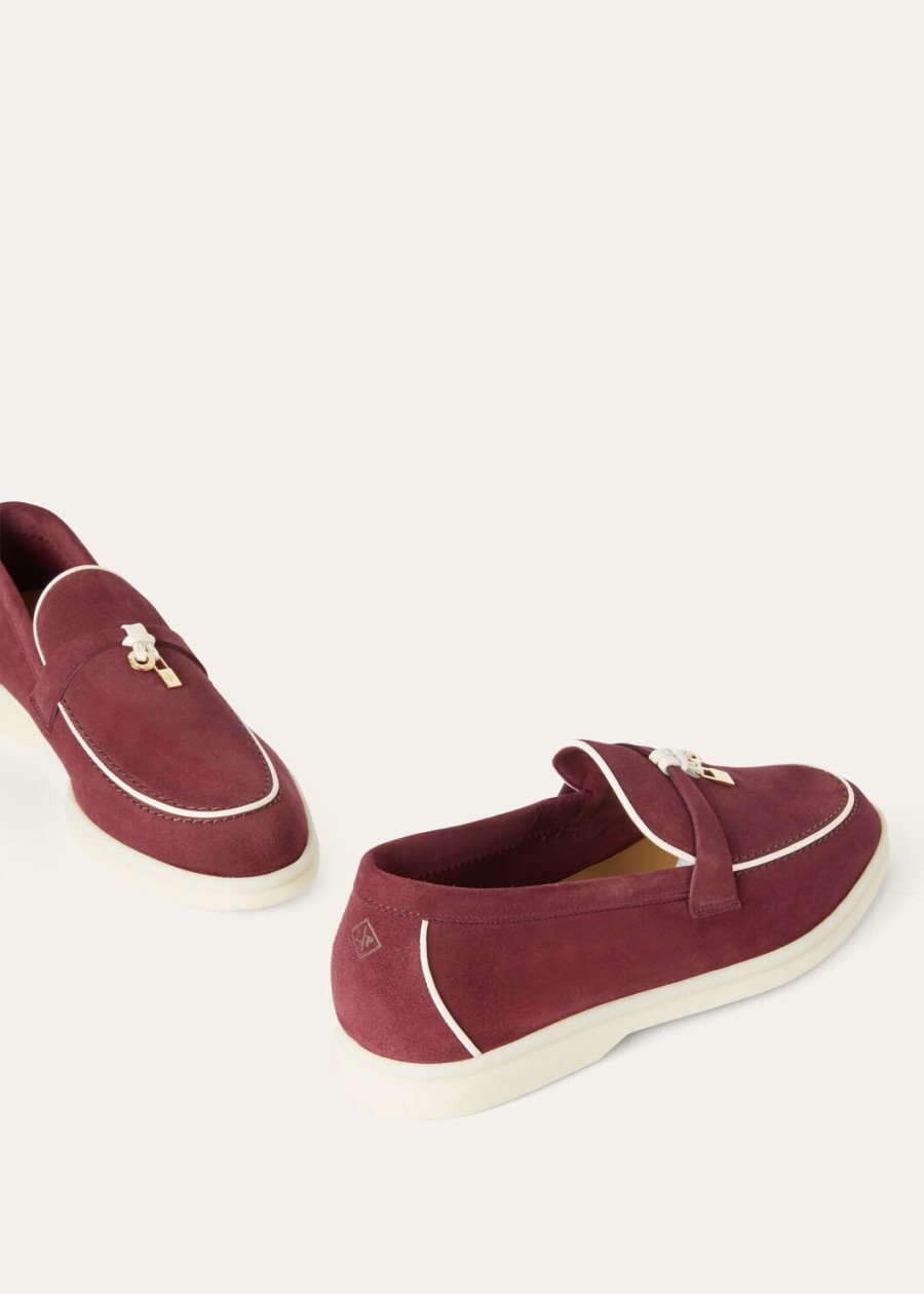 mokasyny summer charms walk loafer ze skóry zamszowej koziej azuki beans