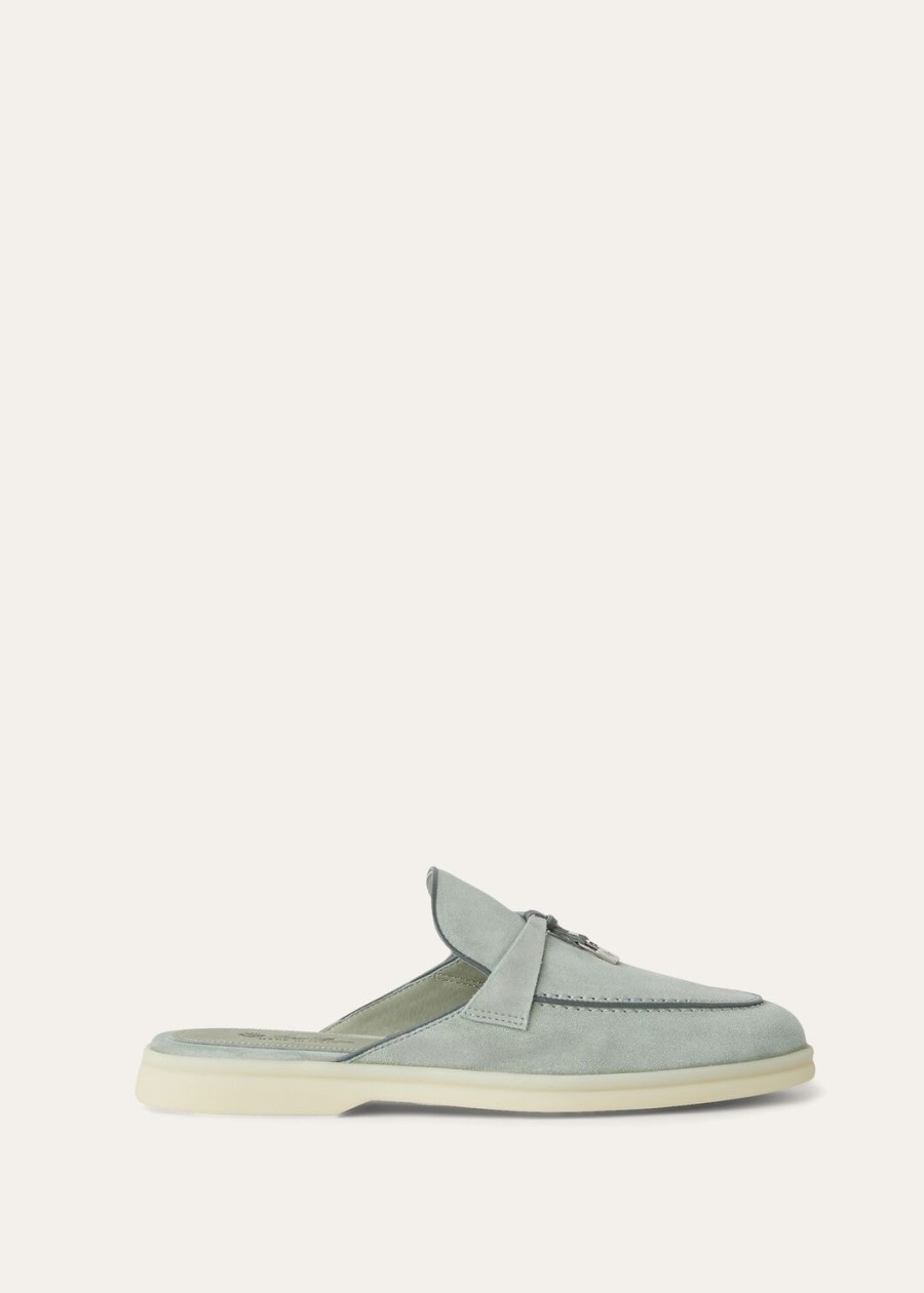charms walk babouche loafer skóra zamszowa kozia zamsz eukaliptus