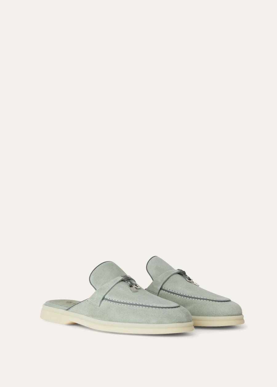 charms walk babouche loafer skóra zamszowa kozia zamsz eukaliptus