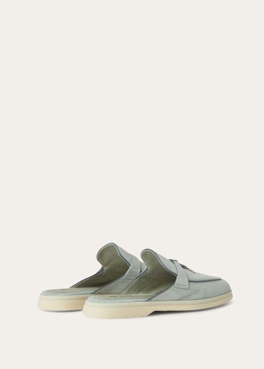 charms walk babouche loafer skóra zamszowa kozia zamsz eukaliptus