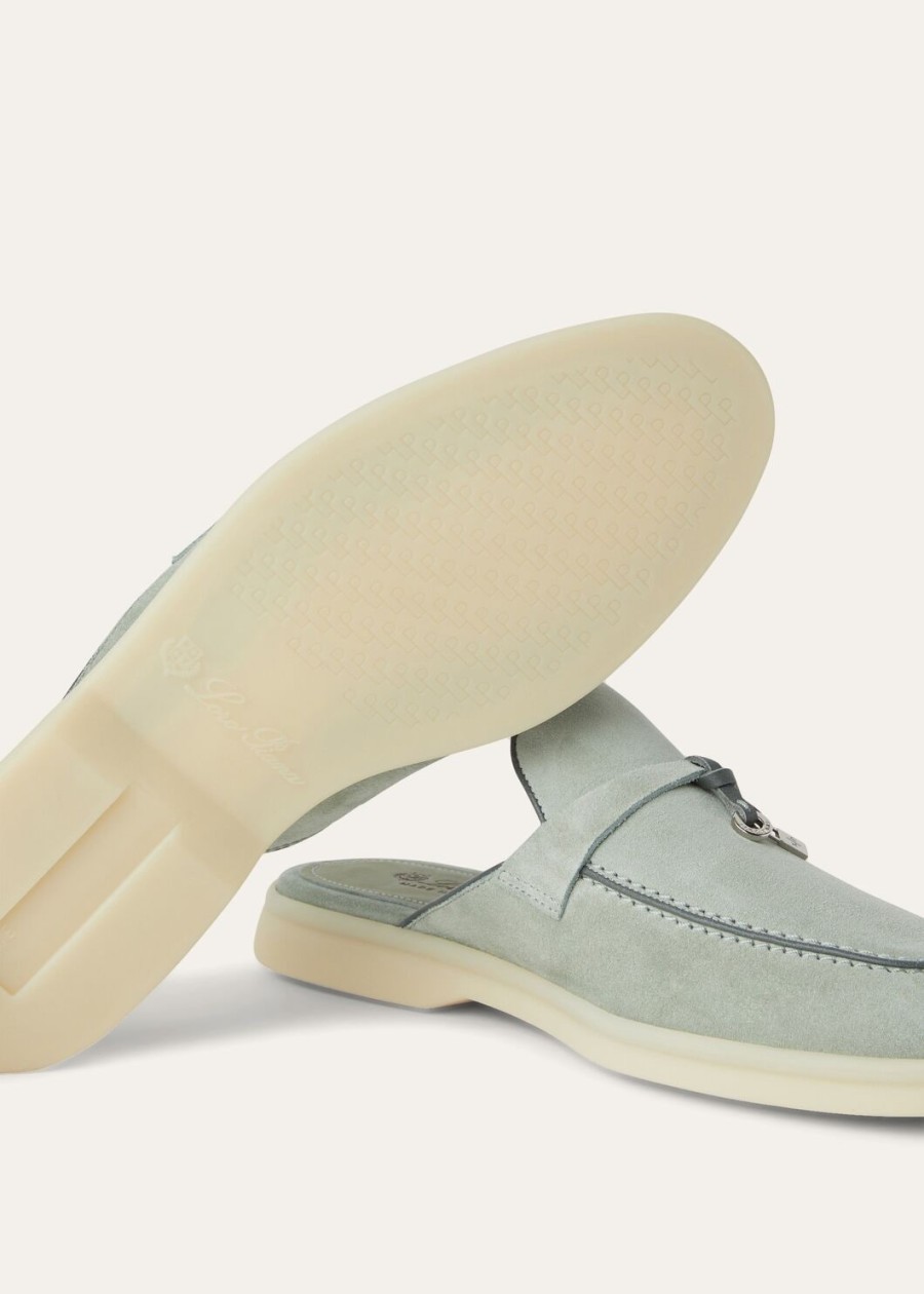 charms walk babouche loafer skóra zamszowa kozia zamsz eukaliptus