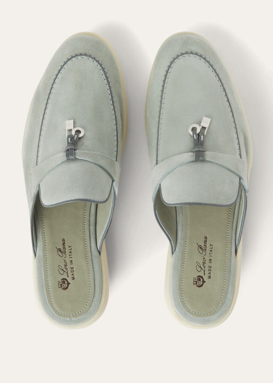 charms walk babouche loafer skóra zamszowa kozia zamsz eukaliptus
