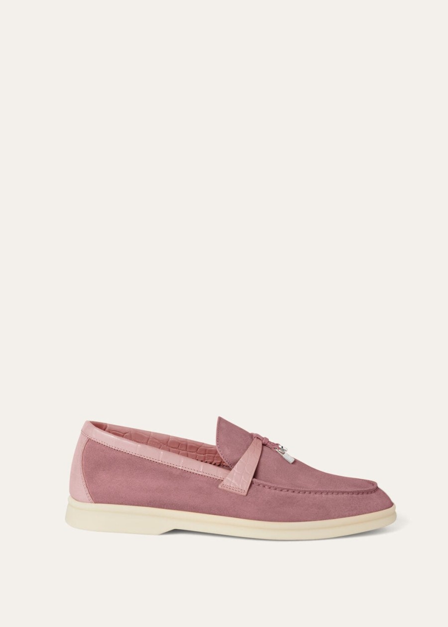 zamszowe mokasyny summer charms walk noisette rose