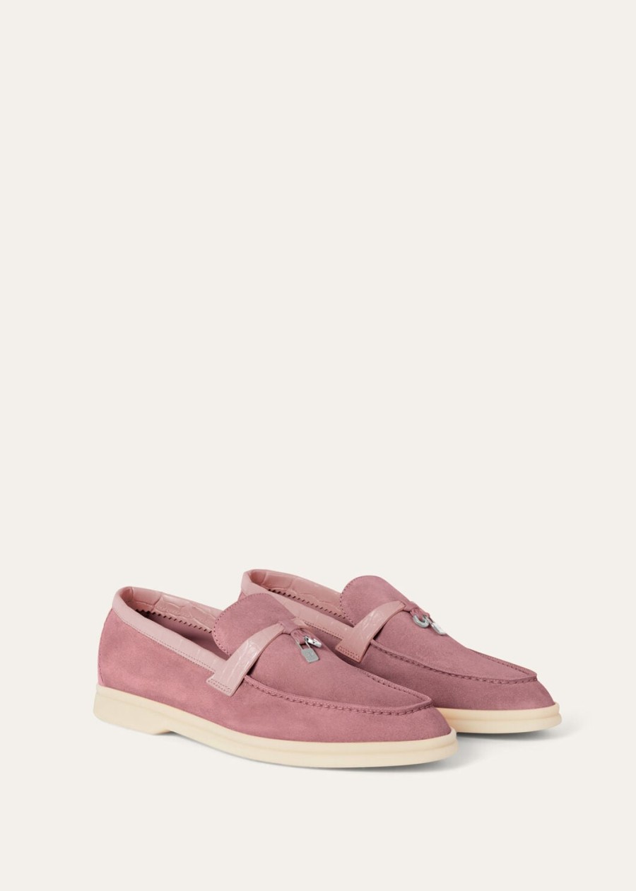 zamszowe mokasyny summer charms walk noisette rose