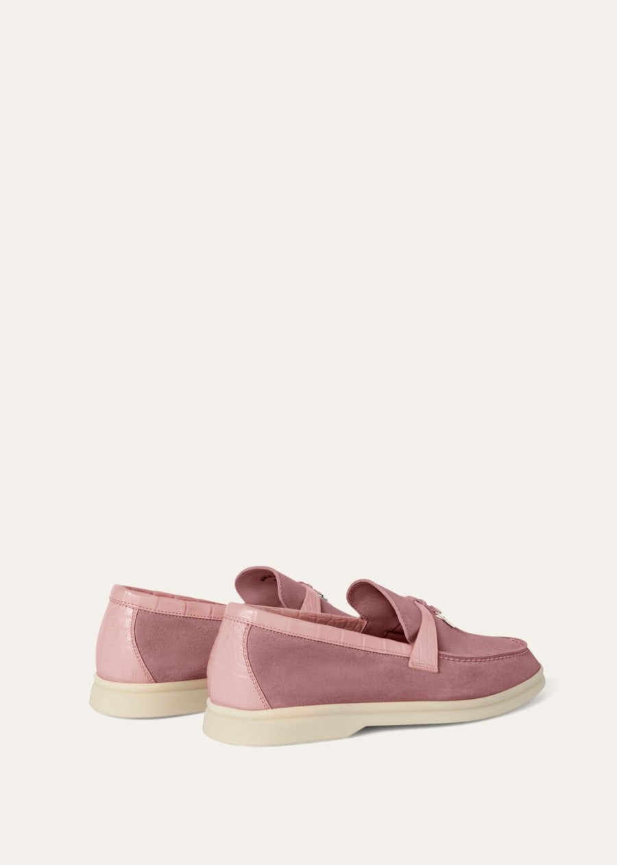 zamszowe mokasyny summer charms walk noisette rose