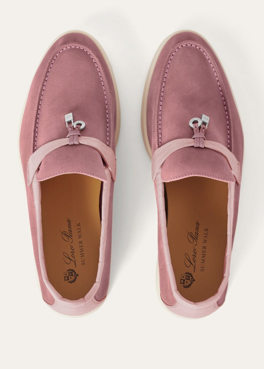 zamszowe mokasyny summer charms walk noisette rose