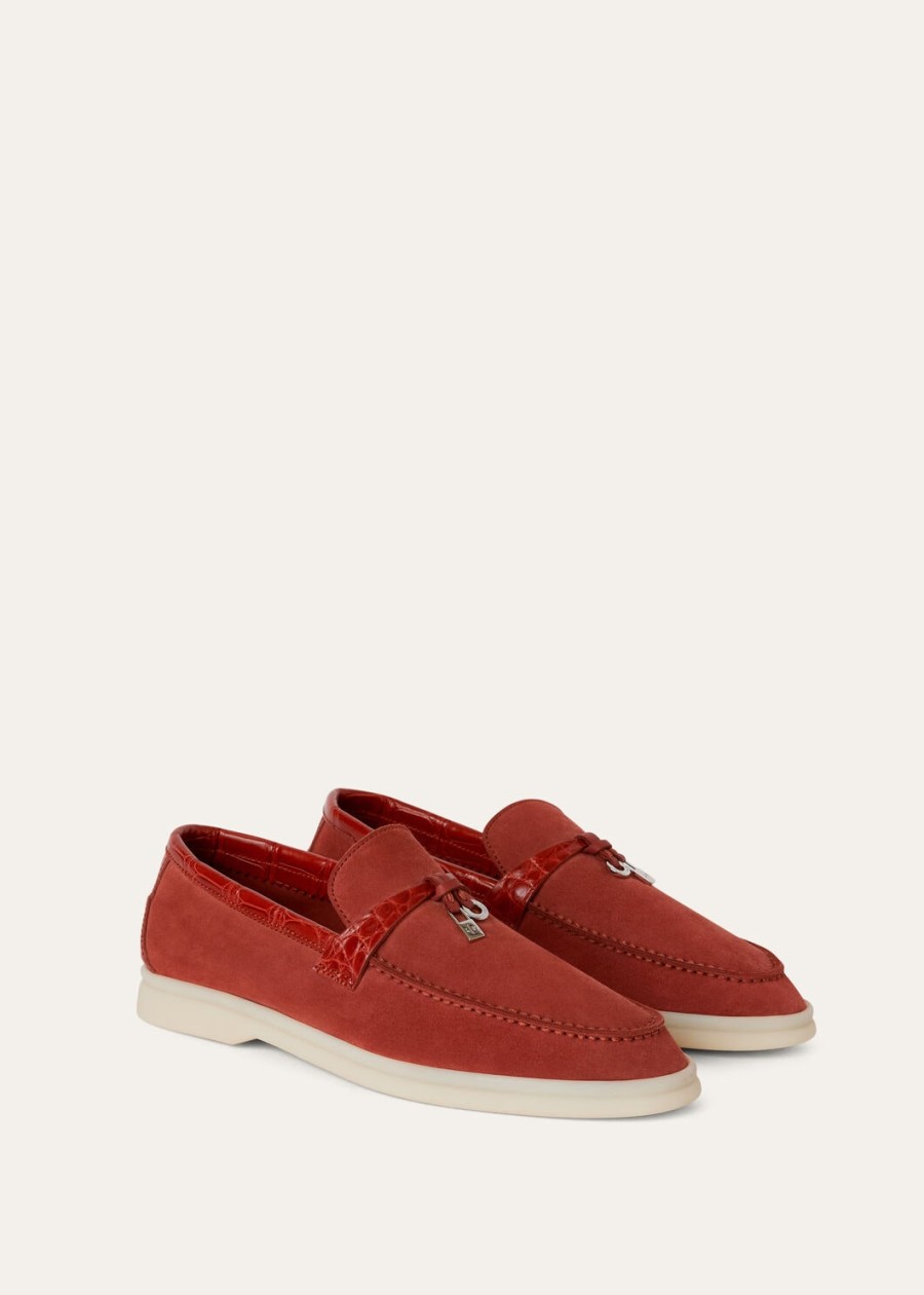 mokasyny summer charms walk loafer suede raw sienna